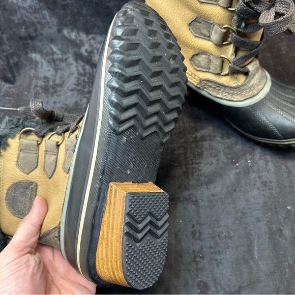 Sorel Leather Duck Boots Waterproof NL1890-160 Womens Size 5.5 / EXCELLENT - Picture 4 of 12